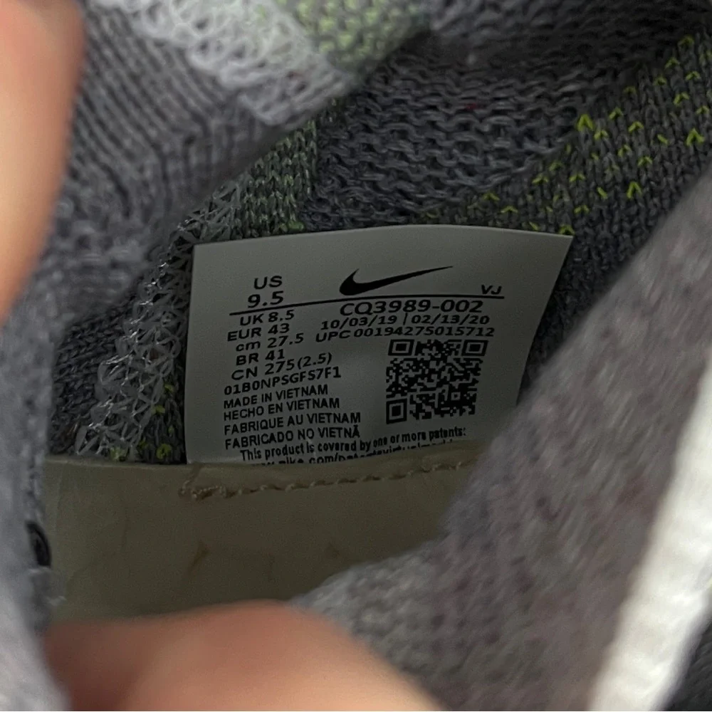 Men’s Nike Space Hippie 03 sneakers in the "Grey Volt" Size 9.5 - Picture 4 of 10